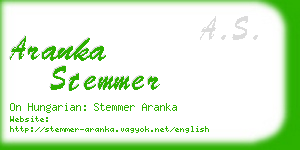 aranka stemmer business card